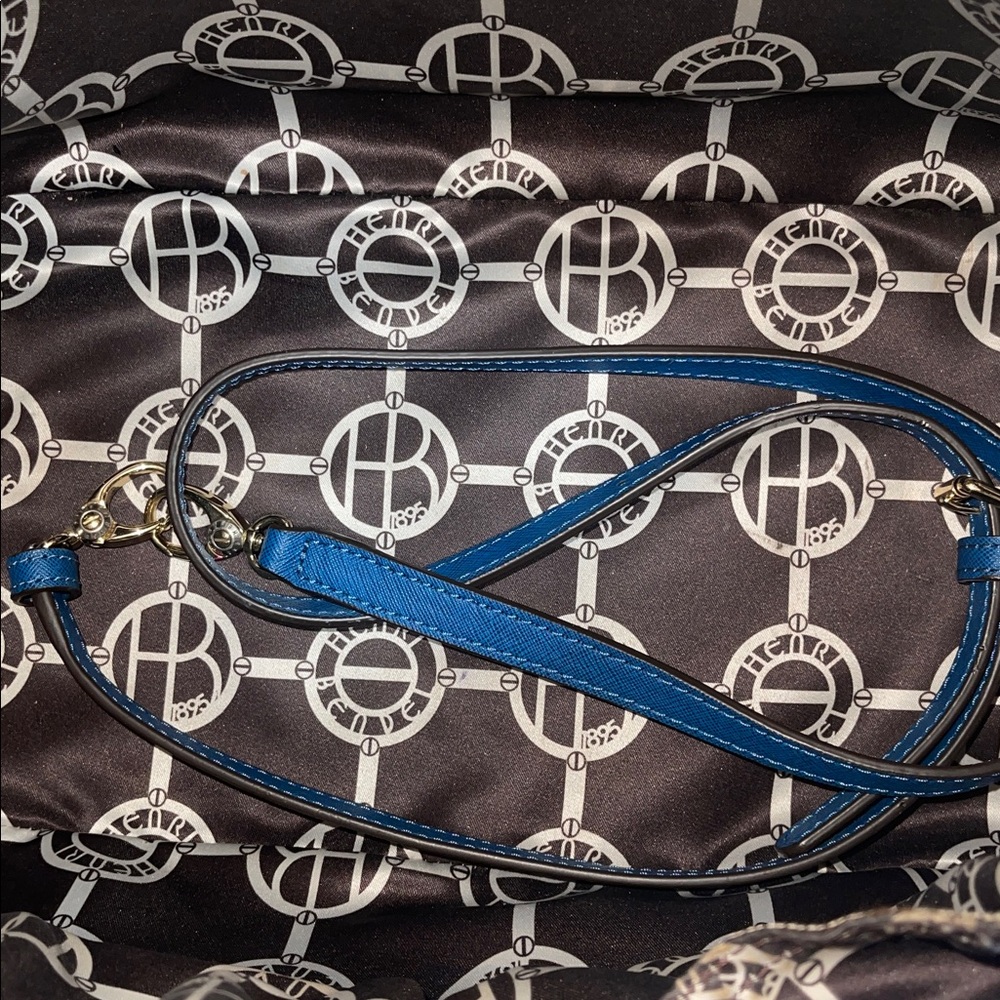 Henri Bendel West 57th Satchel in blue saffiano leather - Picture 7 of 12